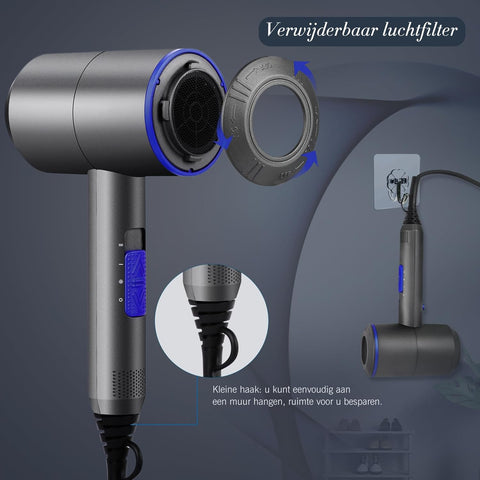 Household High-speed Bladeless Anion